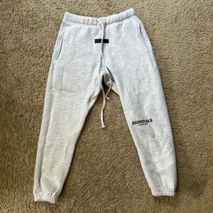 Essentials Light Oatmeal Sweatpants